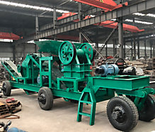 Мобильная щековая дробилка с бункером загрузки PE150x250. Цена по запросу